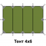 Тент 4х6 RSP