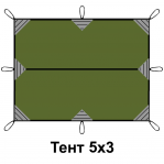 Тент 5х3 RSP